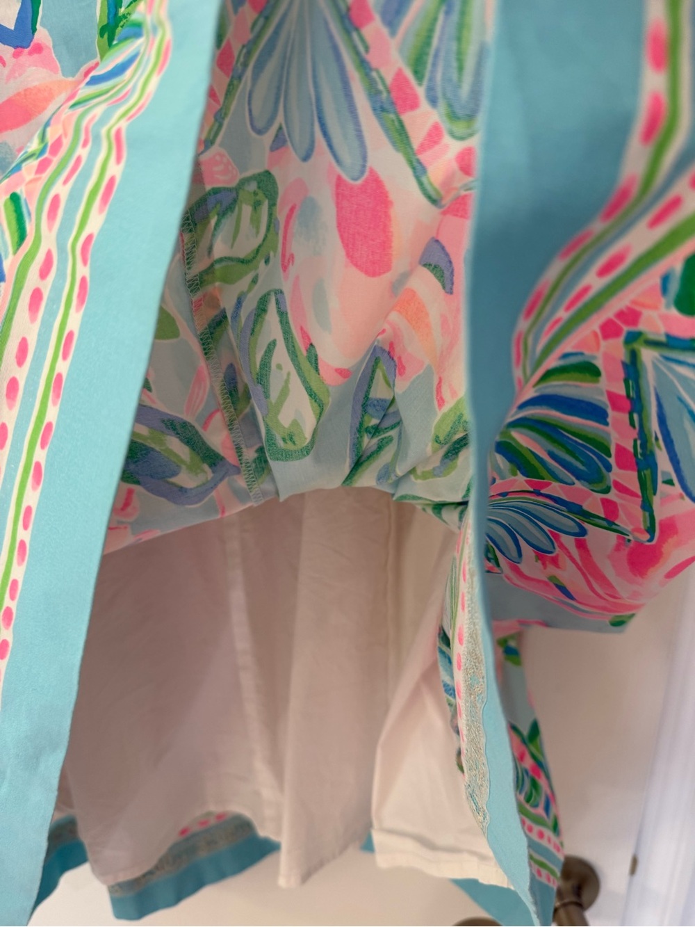 Lilly Pulitzer Pink and Aqua Floral Dress - Picture 7 of 8